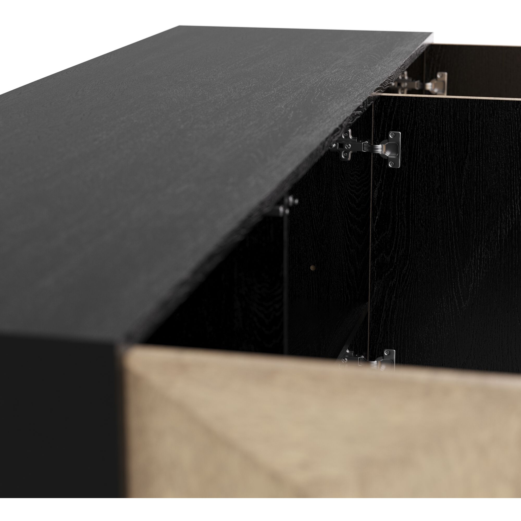 Sapphire 34 inch Chamois Gray Credenza