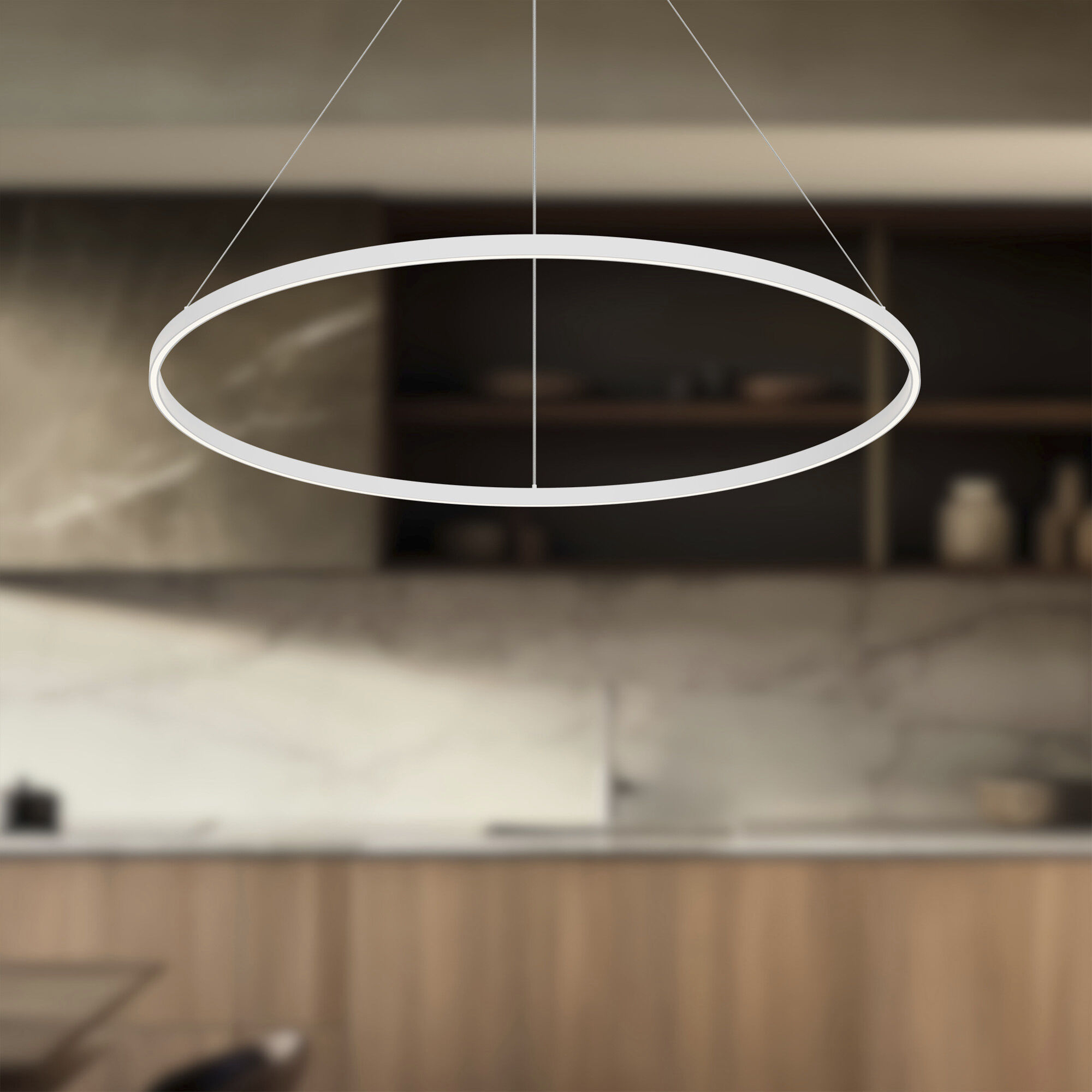 Cerchio Pendant Ceiling Light in White