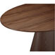 Otago 71 X 43 inch Brown Dining Table, Oval
