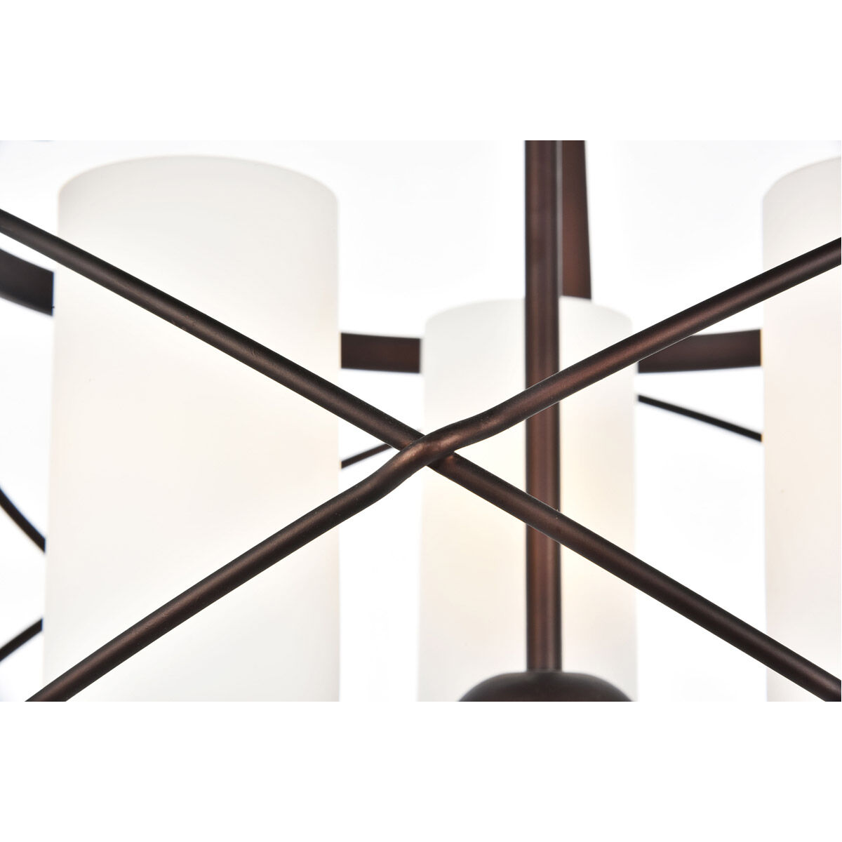 Wren 3 Light 16 inch Dark Copper Brown and White Pendant Ceiling Light