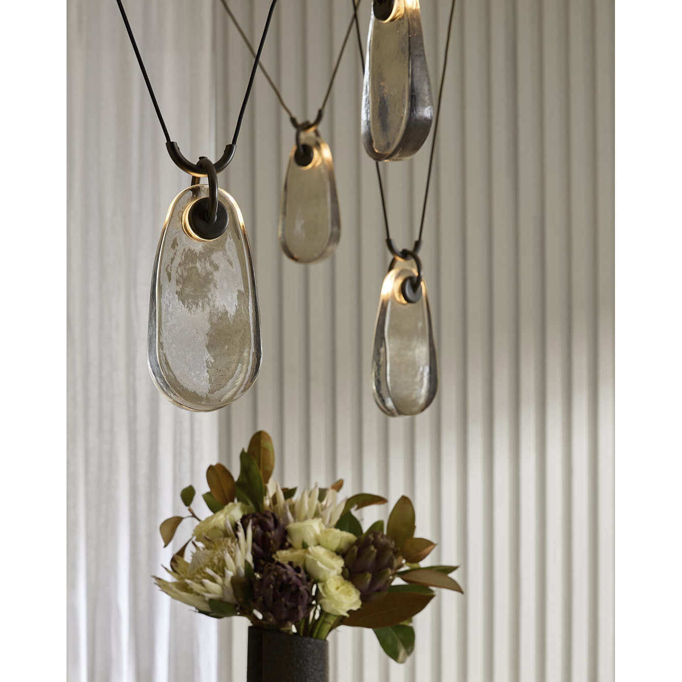 Melt 5 Light 63 inch English Bronze Chandelier Ceiling Light