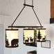 Acadia LED 38 inch Bronze Linear Chandelier Ceiling Light