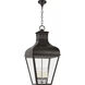 Chapman & Myers Fremont 6 Light 22 inch French Rust Outdoor Hanging Lantern, Grande
