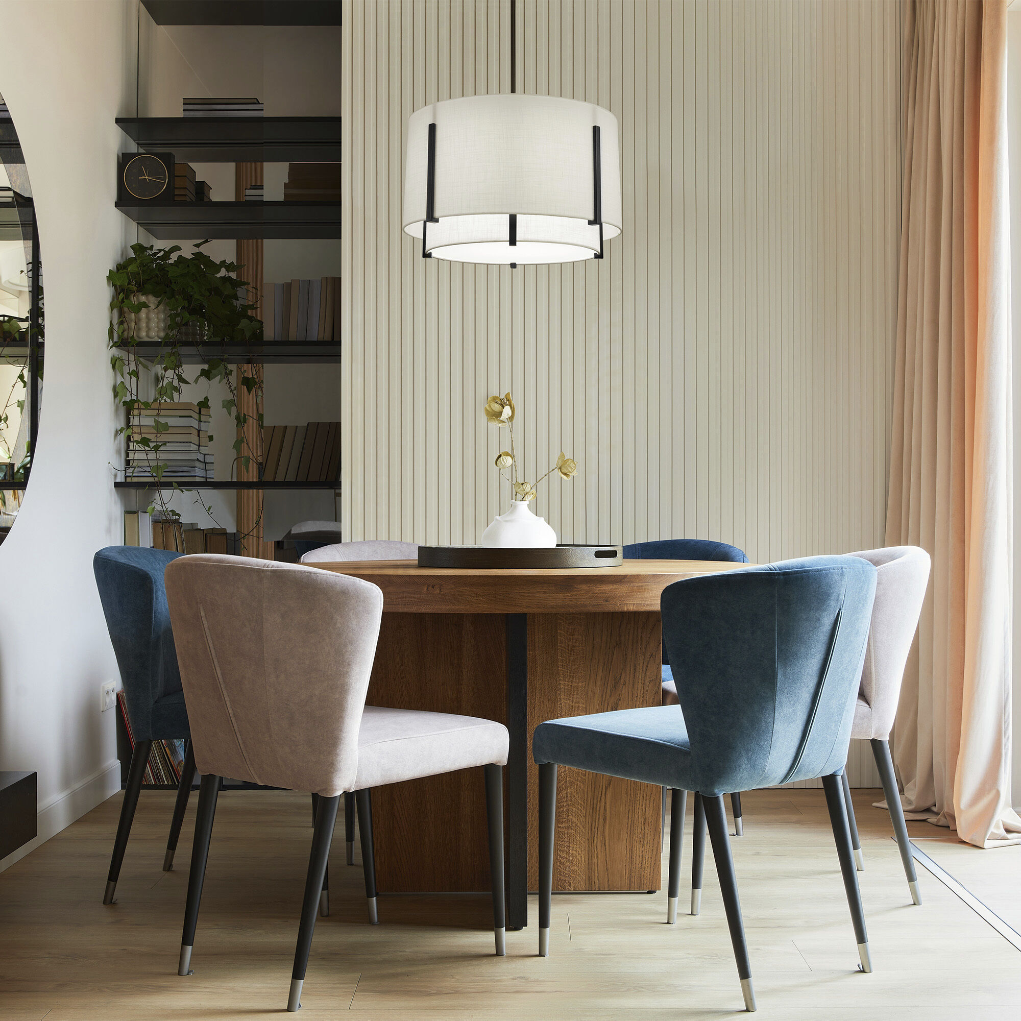 Strum LED 19.63 inch Black Pendant Ceiling Light, dweLED