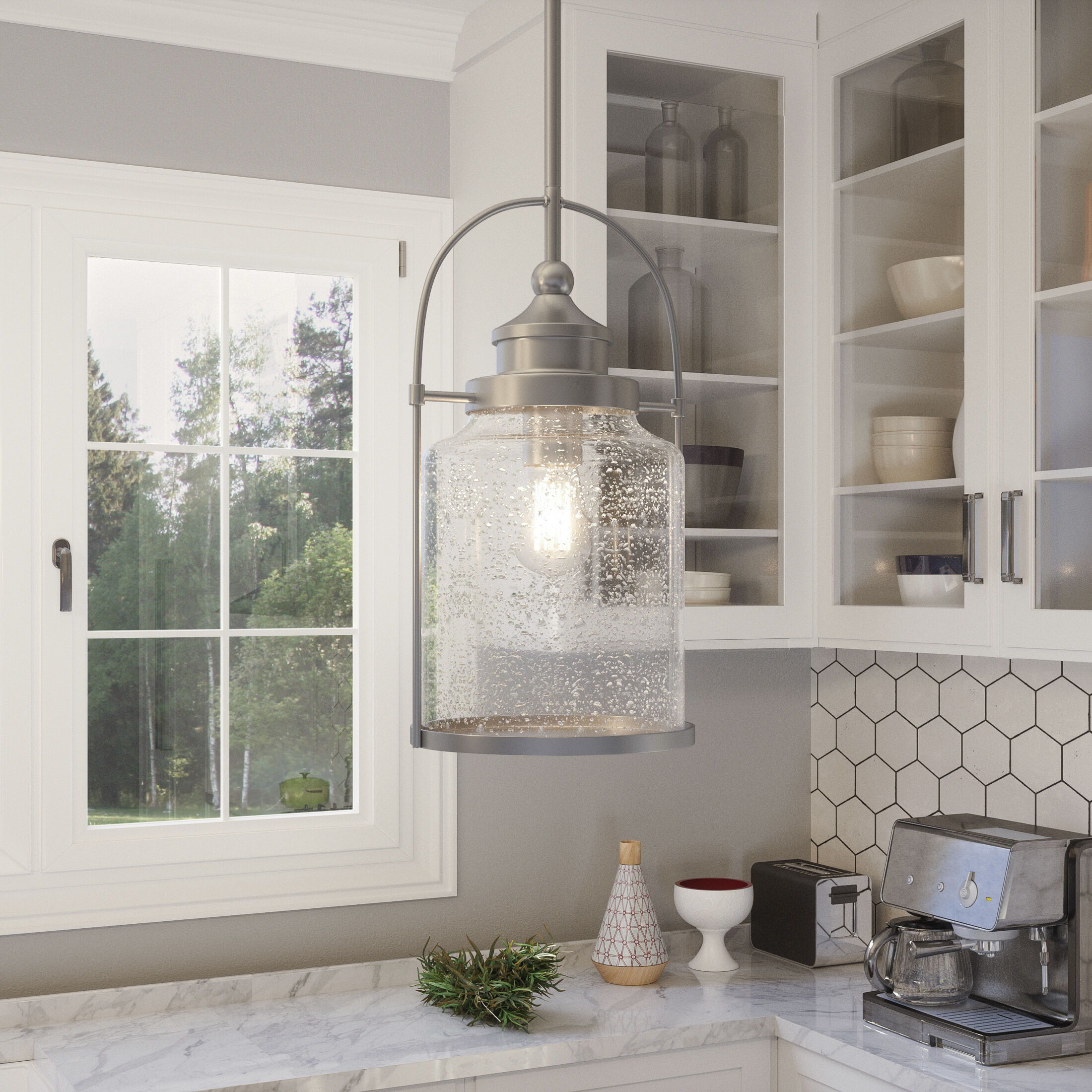 Payson 1 Light 10 inch Brushed Nickel Mini Pendant Ceiling Light