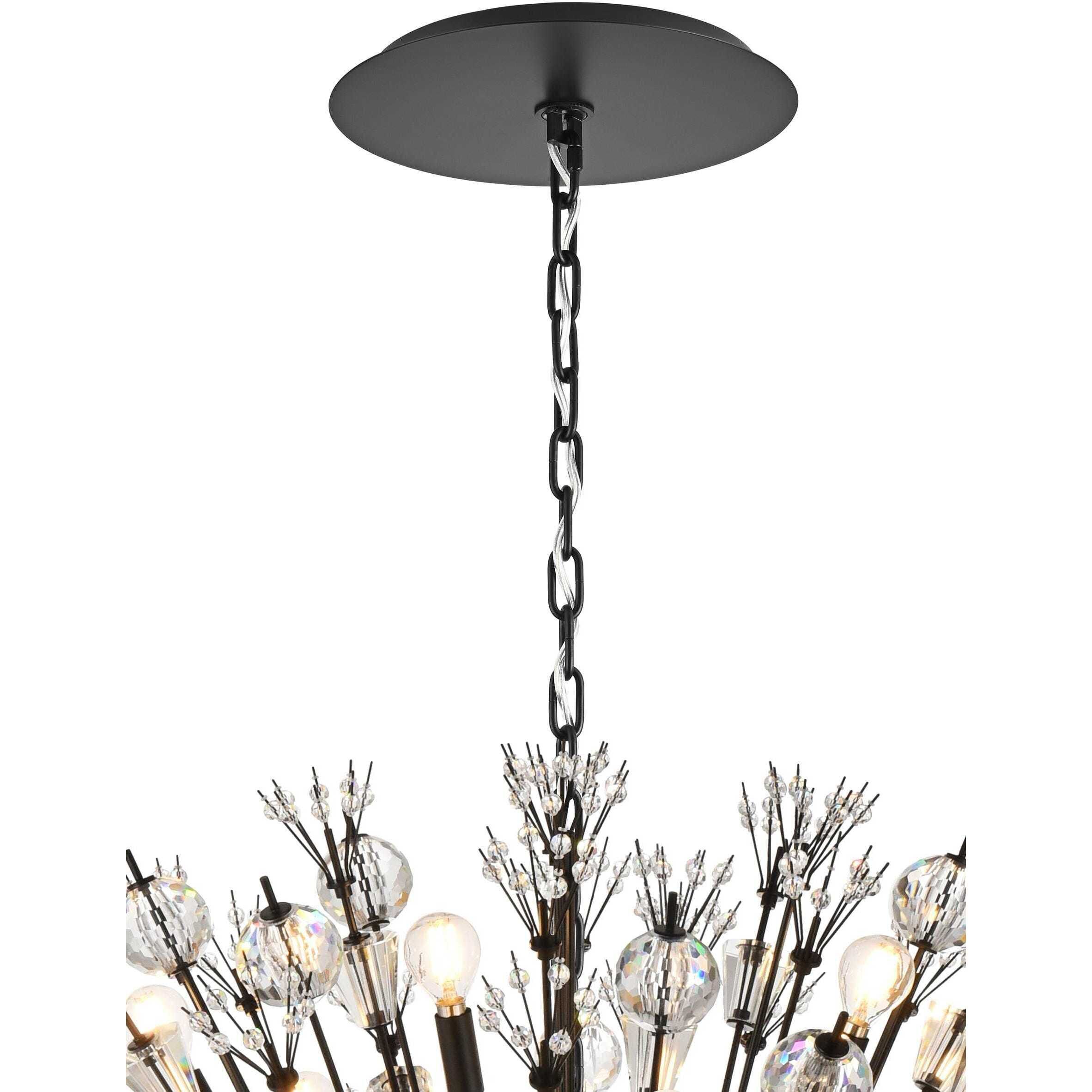 Vera 34 Light 50 inch Black Pendant Ceiling Light