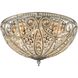 Elizabethan 6 Light 17 inch Weathered Zinc Flush Mount Ceiling Light