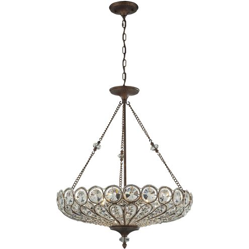 Christina 6 Light 26 inch Mocha Chandelier Ceiling Light