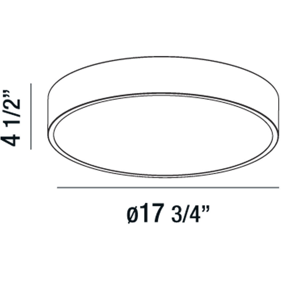 Napoleon LED 18 inch White Flush Mount Ceiling Light