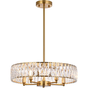 Canada 5 Light 22 inch Gold Chandelier Ceiling Light