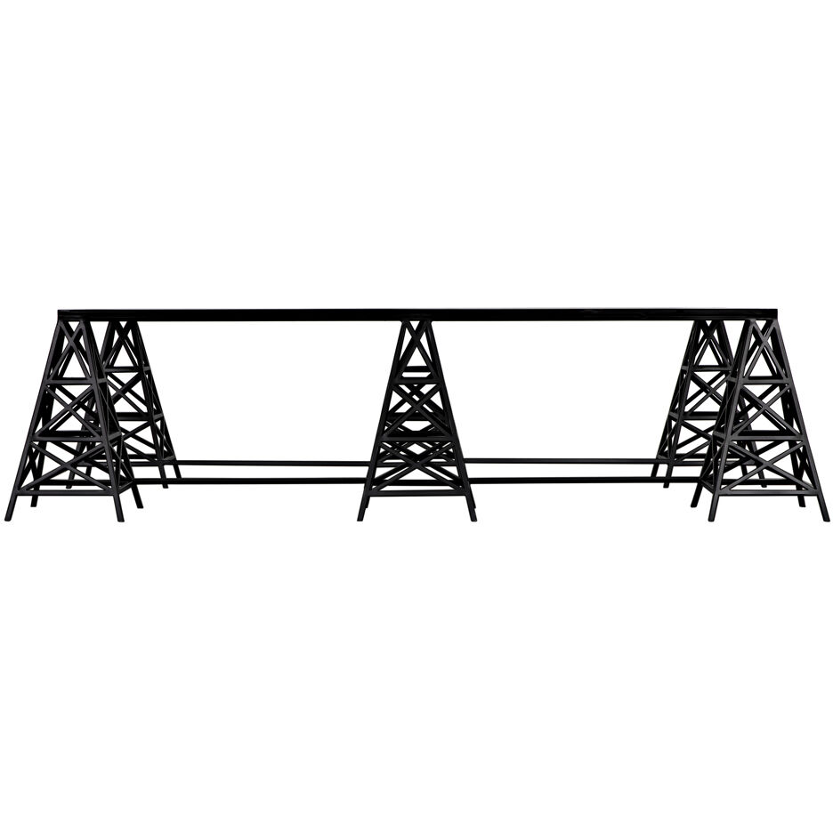 Brixton 64 X 38 inch Matte Black Coffee Table