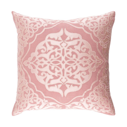 Adelia 22 X 22 inch Rose and Blush Throw Pillow