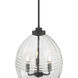 Miravelle 3 Light 13 inch Matte Black Pendant Ceiling Light