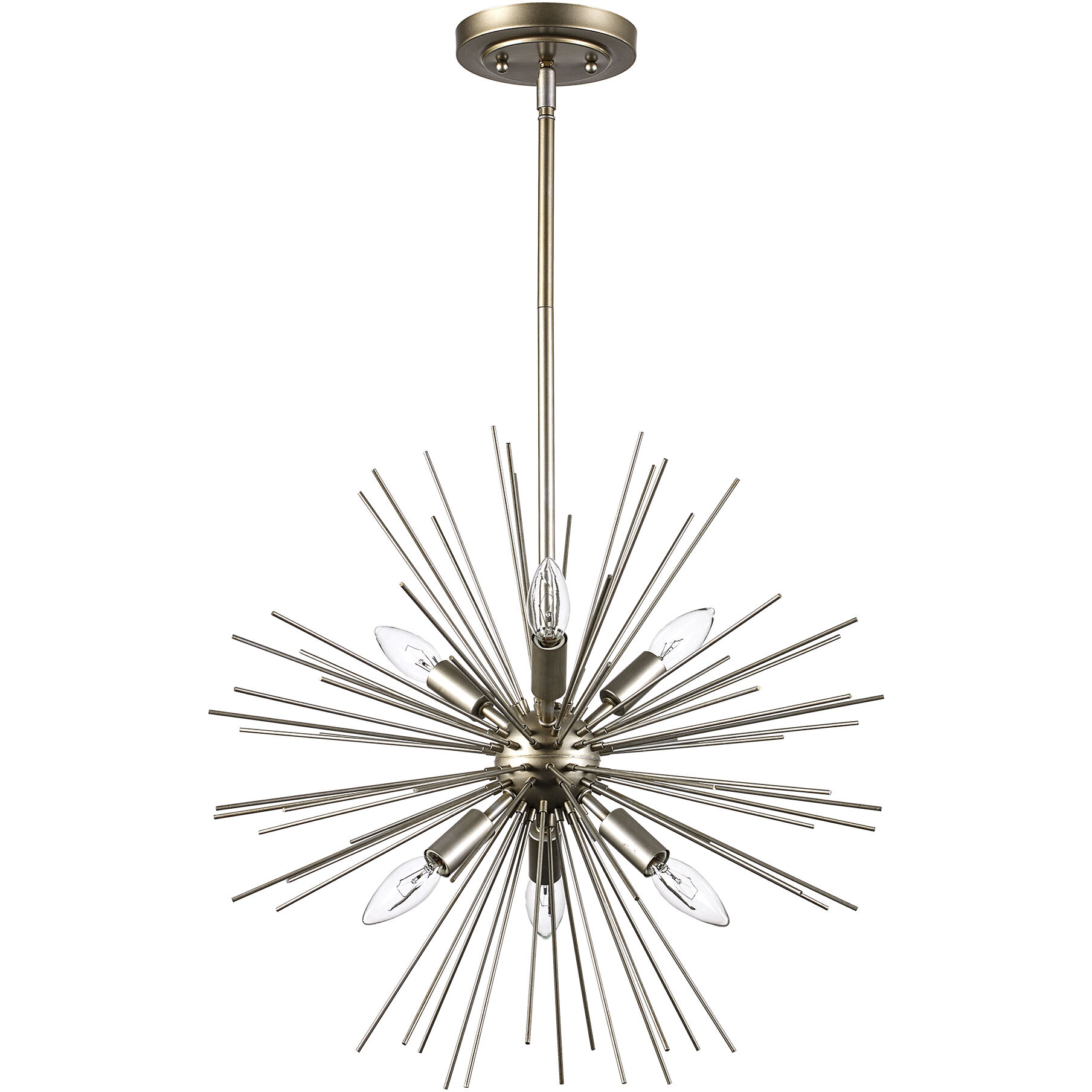 Collina 7 Light 20 inch Antique Silver Leaf Pendant Ceiling Light