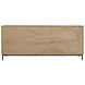 Herringbone 76.5 X 20 inch Matte Black Sideboard
