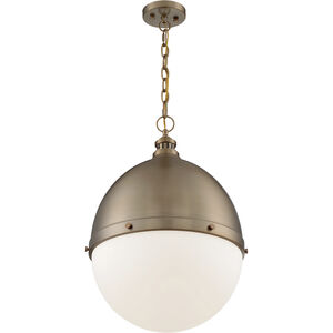 Ronan 1 Light 17.5 inch Burnished Brass Pendant Ceiling Light