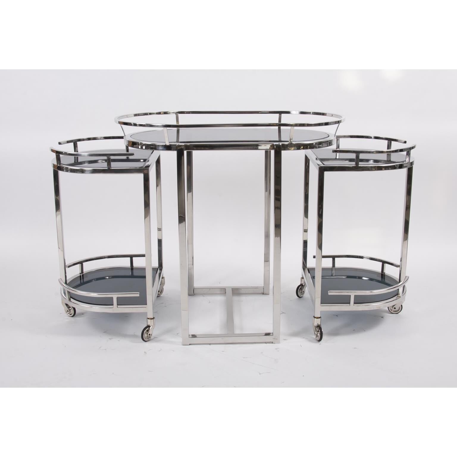 Carter Silver Bar Cart