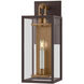 Arnold 1 Light 20 inch Patina Brass/Textured Bronze Exterior Wall Sconce
