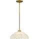 Whitecap 1 Light 14 inch Brushed Gold Pendant Ceiling Light
