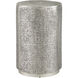 Kabeen 12.5 inch Antique Silver Accent Table