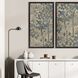 Animals Collection Modern Rubbed Matte Espresso Wood With Honeycomb Embossing Framed Art