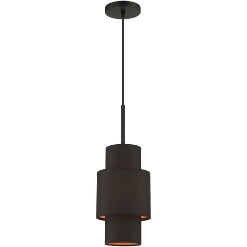 Sentosa 1 Light 7 inch Black Pendant Ceiling Light