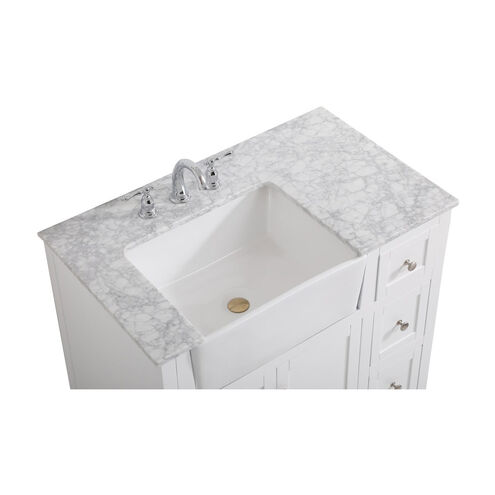 Franklin 36 X 22 X 35 inch White Bathroom Vanity Cabinet
