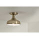 Sisu LED 8 inch Champagne Bronze Semi Flush Mount Ceiling Light