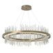 Gossamer LED 38 inch Soft Gold and Vintage Platinum Pendant Ceiling Light in Soft Gold/Vintage Platinum, Circular