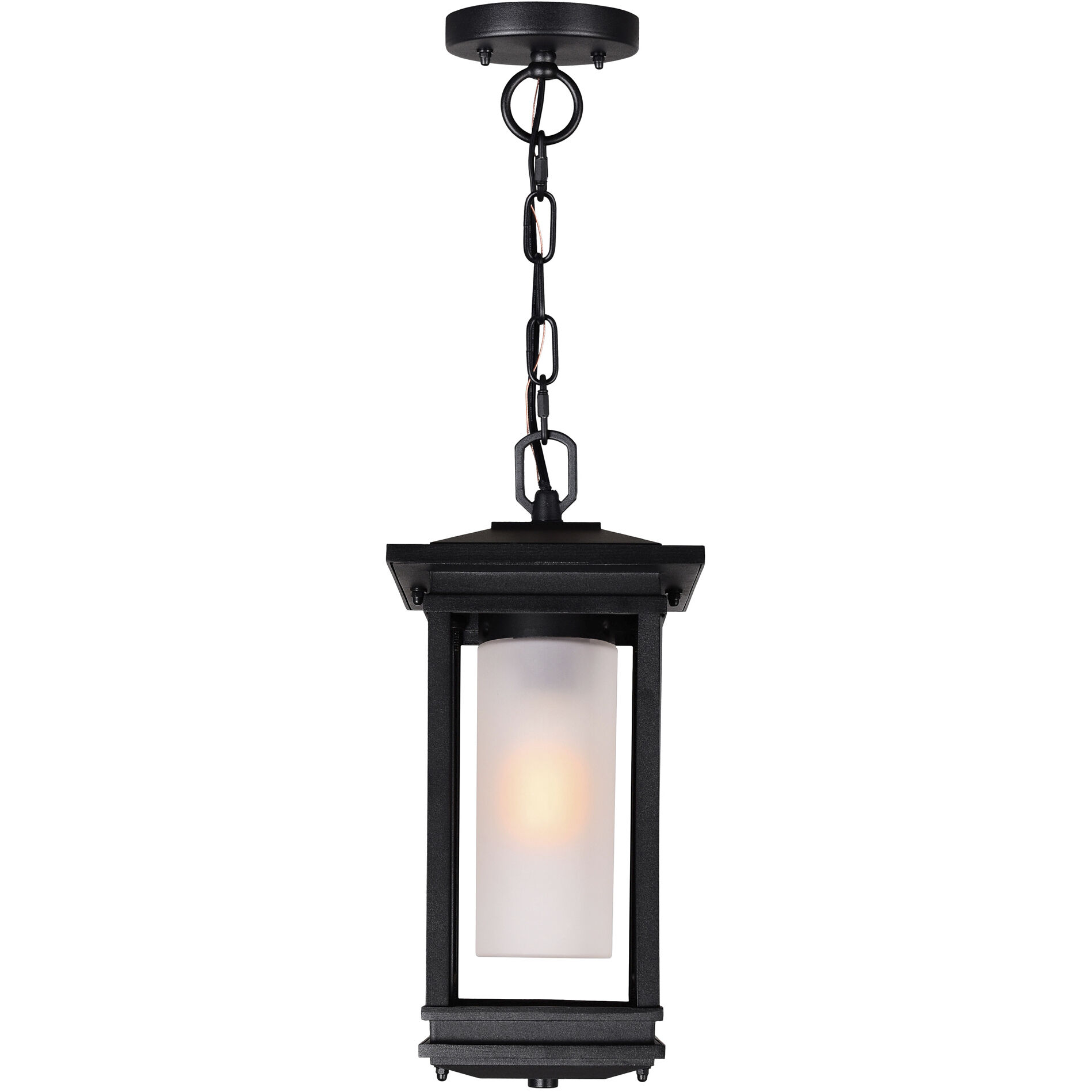 Granville 1 Light 6.9 inch Black Outdoor Hanging Light