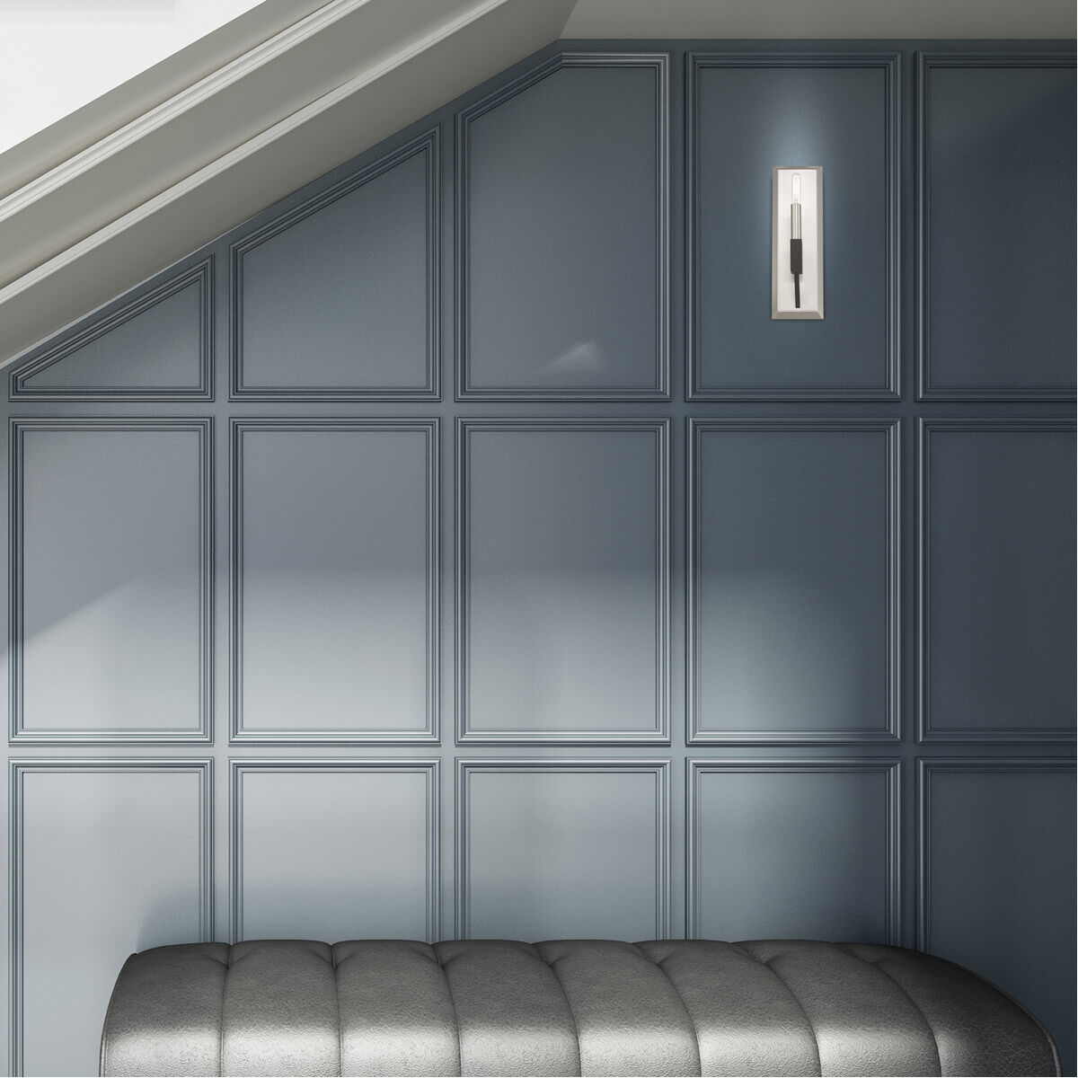 Beckett 1 Light 5 inch Brushed Nickel & Black ADA ADA Wall Sconce Wall Light