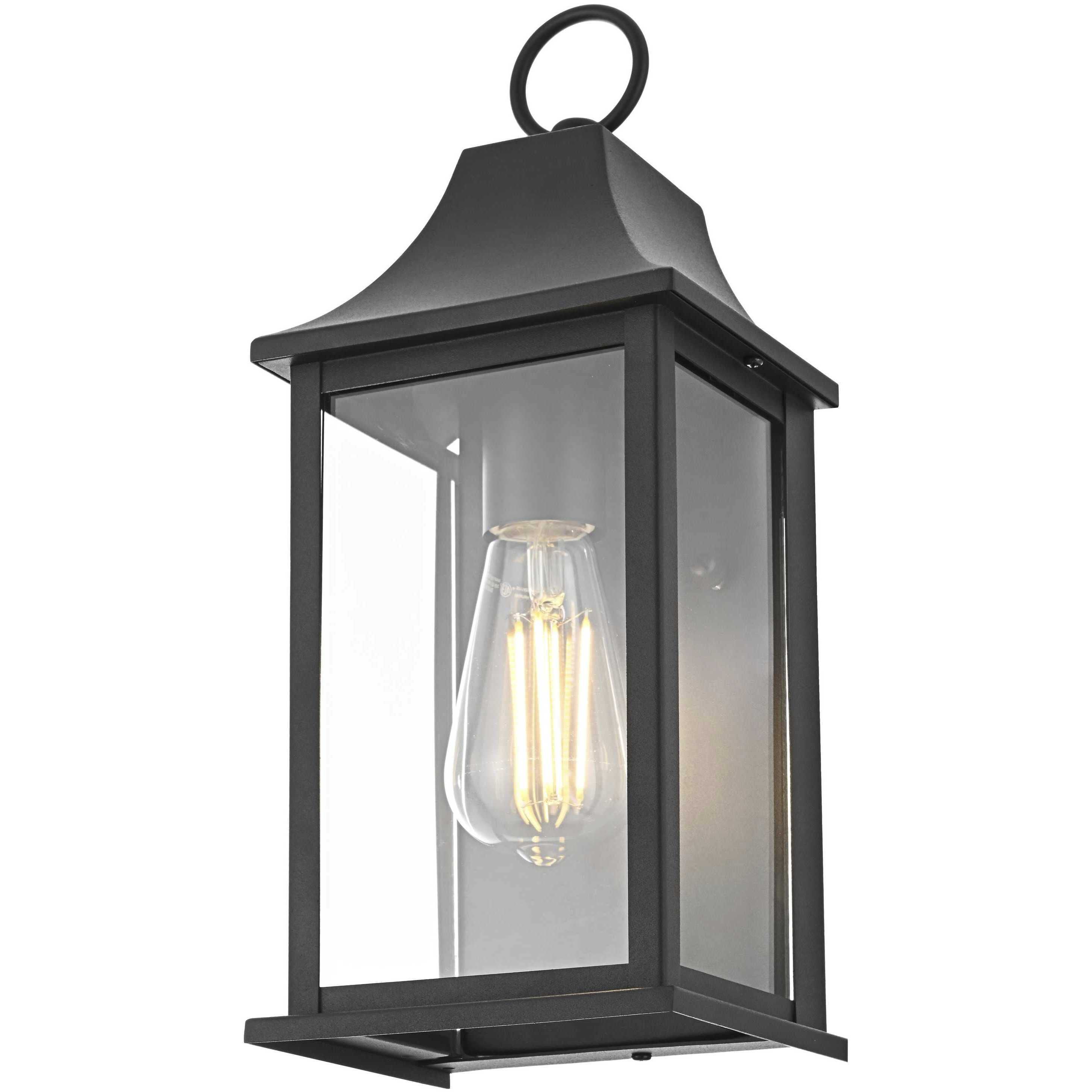 Shepard 1 Light 14.5 inch Black Outdoor Wall Sconce