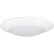 Disks 7.5 inch Matte Powder White Surface Ceiling Light
