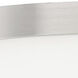 Trim LED 16 inch Satin Nickel Flush Mount Ceiling Light