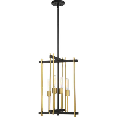 Marion 4 Light 15 inch Aged Bronze and Natural Bronze Pendant Ceiling Light