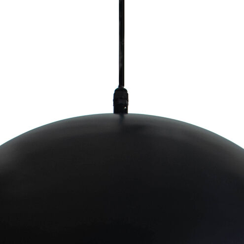 Peridot 1 Light 23.5 inch Black Outdoor Pendant, Large
