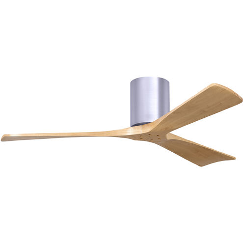 Atlas Irene-3H 52 inch Brushed Nickel with Light Maple Blades Indoor/Outdoor Ceiling Fan