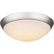 FM LED 15 inch Satin Nickel Flushmount Ceiling Light