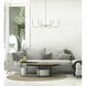 Arrington 6 Light 42 inch Polished Nickel Chandelier Ceiling Light