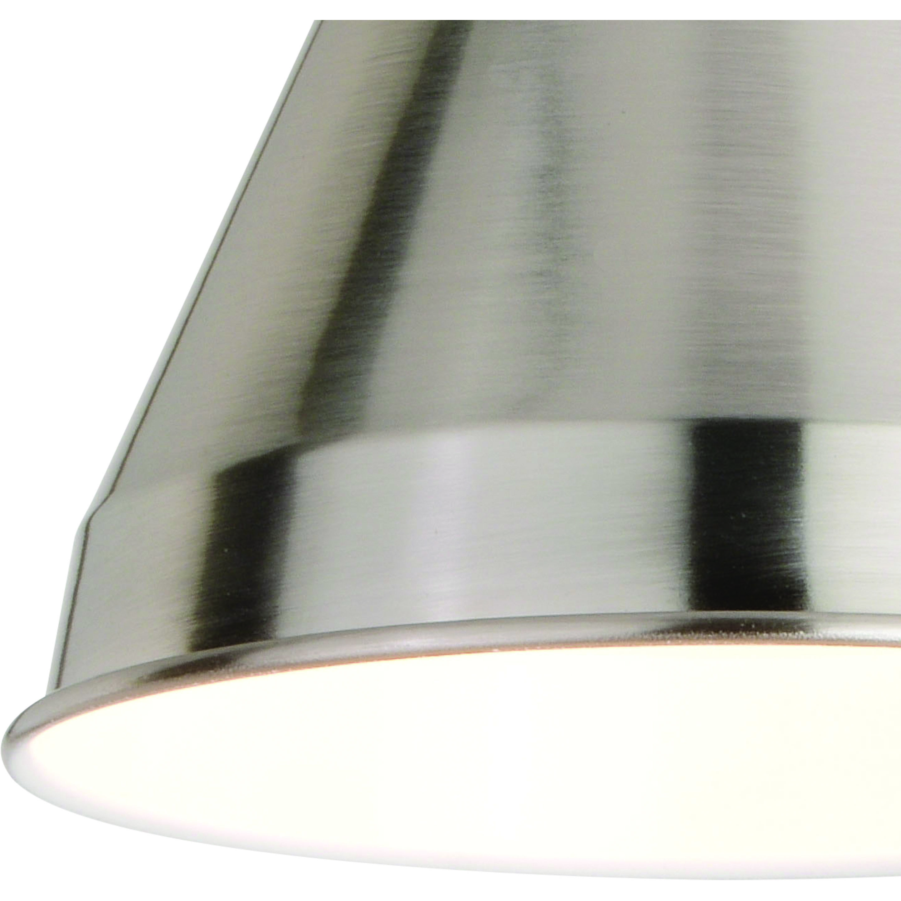 Alexis LED 6 inch Satin Nickel and Matte White Wall Light