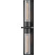 Coastal Elements Voight 2 Light 27.25 inch Black Outdoor Wall Mount Lantern