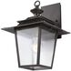 Saddlebrook 1 Light 14 inch Aged Iron Outdoor Wall Sconce