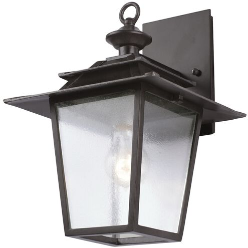 Saddlebrook 1 Light 14 inch Aged Iron Outdoor Wall Sconce