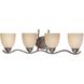 Triton 4 Light 29 inch Sable Bronze Vanity Light Wall Light
