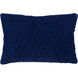 Merdo 22 X 22 inch Dark Blue Pillow Kit, Lumbar