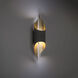 Clasp LED 4 inch Bronze and Gold Leaf ADA Wall Sconce Wall Light
