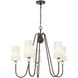 Sheldon 5 Light 32 inch Mediterranean Bronze Chandelier Ceiling Light