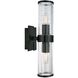 Stripe Sconce Wall Light in Matte Black