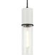 Marmor 1 Light 3.38 inch Matte Black and White Marble Pendant Ceiling Light