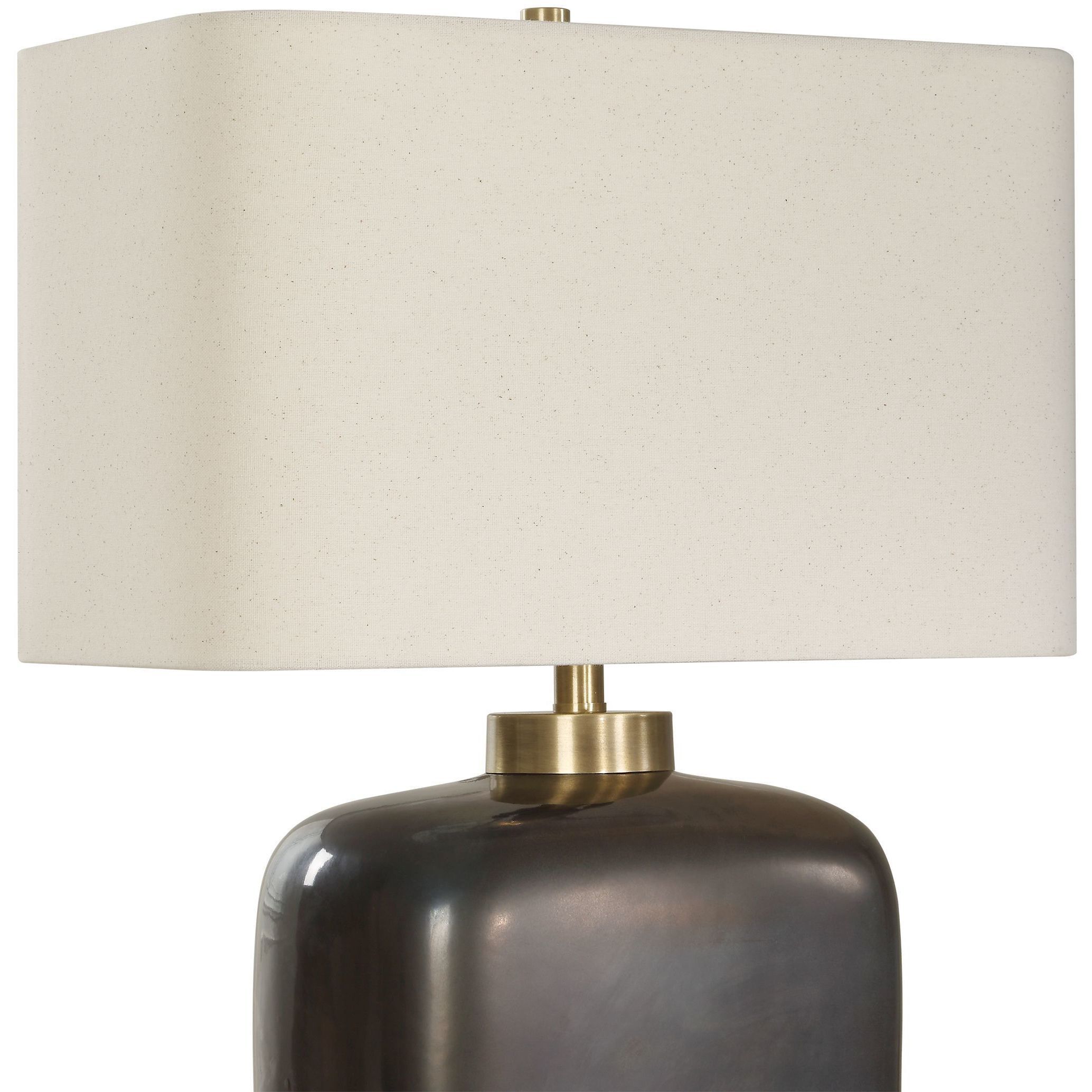 Quentin 25 inch 150.00 watt Dark Bronze and Brass Table Lamp Portable Light